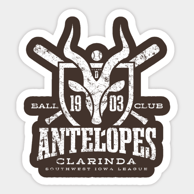Clarinda Antelopes Sticker by MindsparkCreative